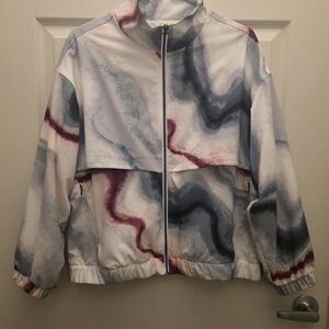 CALIA Carrie Underwood Jacket Womens Small Full Zip Lined Airbrush Multicolor